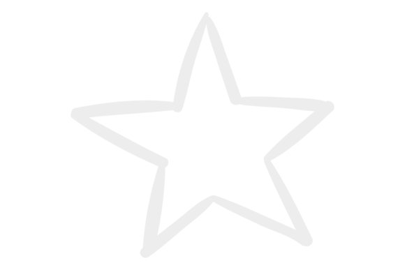 Download Five Ray Star Drawing. Simple Line Doodl - Premium Resources