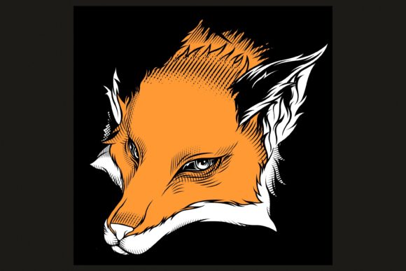 Download Head Fox Hand Drawing Easy to Edit - Premium Resources