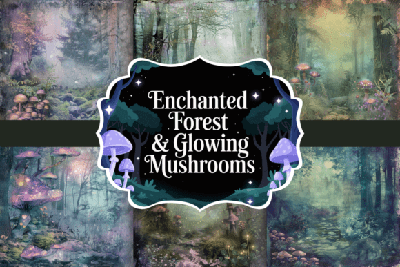 Download Enchanted Forest &amp; Glowing Mushrooms - Mushroom Collection