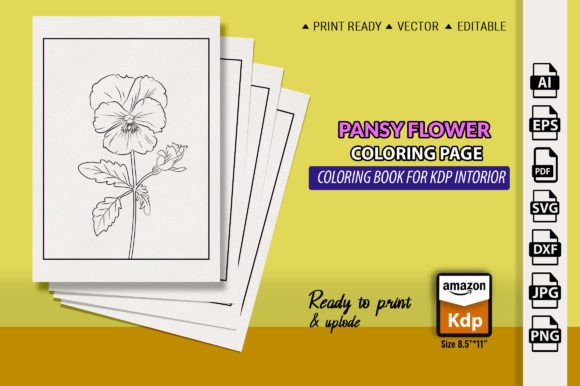 Download Pansy Flower Drawing Easy for Kids - Premium Resources